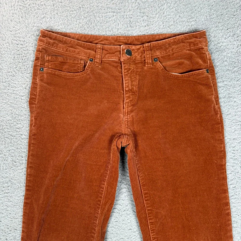 Patagonia Womens Organic Cotton Corduroy Pant Burnt Orange 28 Short Straight Leg - Picture 3 of 10